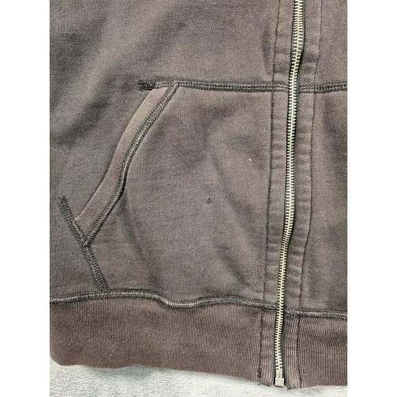 Polo Ralph Lauren Hoodie Mens Large Black Full Zip Fleece Sweatshirt Pony Jacket